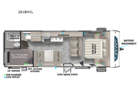 Salem Cruise Lite 261BHXLX Floorplan Image