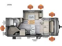 Rockwood Mini Lite 2509S Floorplan Image