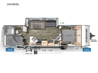 Cherokee Black Label 264DBHBL Floorplan