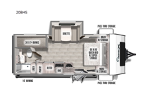 IBEX 20BHS Floorplan Image
