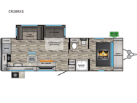 Cruiser Aire CR28RKS Floorplan