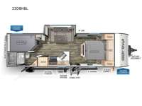 Cherokee Grey Wolf Black Label 23DBHBL Floorplan Image
