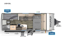 Cherokee Wolf Pup Black Label 16BHSBL Floorplan