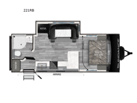 Sundance Ultra Lite 221RB Floorplan Image