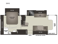 Cross Trail XL 26XG Ford E-450 Floorplan Image