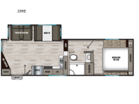 Chaparral Lite 25RE Floorplan Image