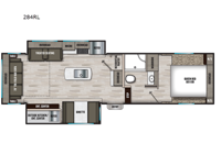 Chaparral Lite 284RL Floorplan Image
