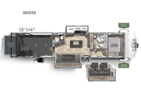 Puma Unleashed 383DSS Floorplan Image