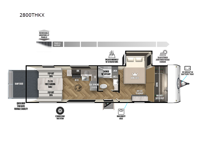 Ozark 2800THKX Floorplan Image