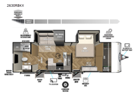 Ozark 2630RBKX* Floorplan Image