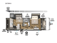 Ozark 2670RKX Floorplan Image