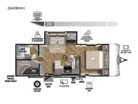 Ozark 2640BHKX Floorplan Image