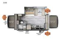 Rockwood Roo 21S Floorplan Image