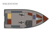 DLX Series Holiday 162 DLX SC MAX Floorplan Image