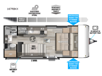 Wildwood FSX 167RBKX Floorplan Image