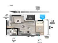 Wildwood FSX 170SS Floorplan Image