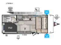Wildwood FSX 179DBKX Floorplan