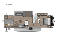 Eagle HT 29.5BHDS Floorplan Image