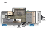 Cherokee Wolf Pup 17JG Floorplan Image