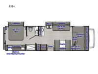 Yellowstone Class C 6314 Floorplan Image