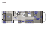 Conquest Class C 6280LE Floorplan Image