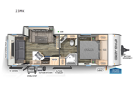 Cherokee Grey Wolf 23MK Floorplan