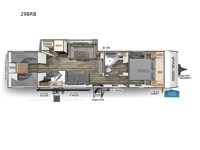 Cherokee Grey Wolf 29BRB Floorplan Image