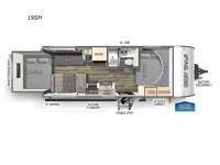 Cherokee Grey Wolf 19SM Floorplan Image