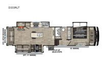 Durango D333RLT Floorplan Image