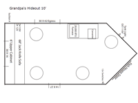 Ice Castle Fish Houses Grandpa's Hideout 10' Floorplan Image