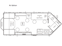 Ice Castle Fish Houses RV Edition Floorplan Image
