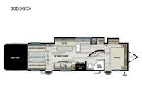 Shockwave 30DSGDX Floorplan Image