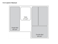 Jumping Jack 4x6 Explorer Blackout Floorplan Image