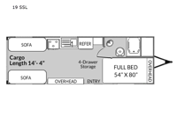 Genesis Supreme 19 SSL Floorplan Image