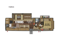 Glacier Peak Titanium Series F28RKS Floorplan Image