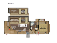 Glacier Peak Titanium Series F27MKS Floorplan Image