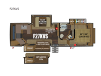 Glacier Peak Titanium Series F27KVS Floorplan Image