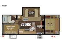 Timber Ridge Titanium Series 23DBS Floorplan Image