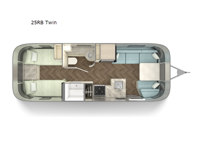 International 25RB Twin Floorplan Image
