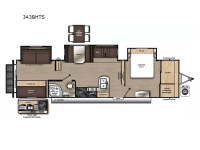 Catalina 343BHTS Floorplan