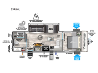 Wildwood Heritage Glen Hyper-Lyte 25RBHL Floorplan