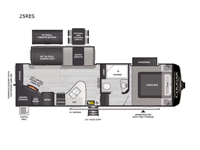 Cougar Half-Ton 25RES Floorplan Image