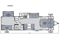 Apex Ultra-Lite 300BHS Floorplan Image
