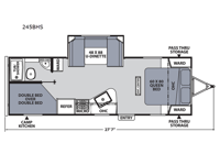 Apex Ultra-Lite 245BHS Floorplan Image