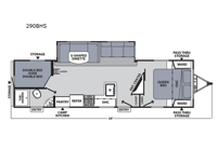 Apex Ultra-Lite 290BHS Floorplan Image