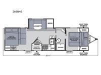 Apex Ultra-Lite 266BHS Floorplan Image