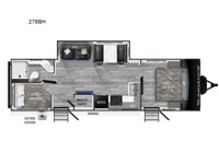 Sundance Ultra Lite 278BH Floorplan Image