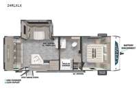 Salem Cruise Lite Platinum 24RLXLX Floorplan Image