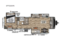 SportTrek Touring Edition STT333VFK Floorplan Image