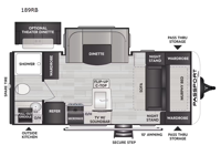 Passport SL 189RB Floorplan Image